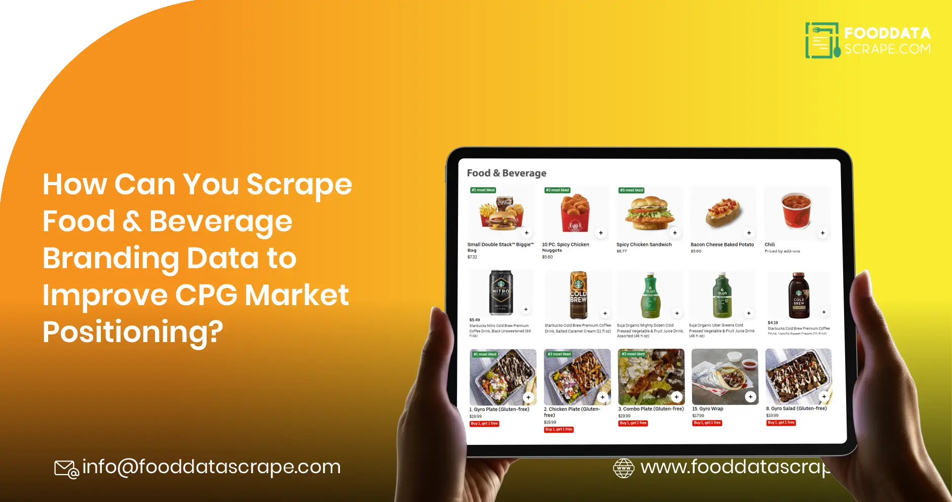 How Can You Scrape Food & Beverage Branding Data to Improve CPG Market Positioning?
